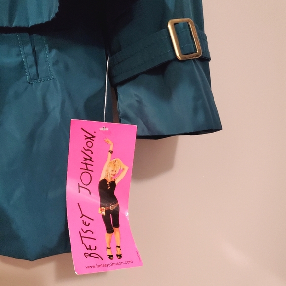 Betsey Johnson - Teal 2 in 1 Convertible Jacket - Size M  (NWT) - Picture 9 of 16